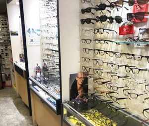 Image of a display of glasses